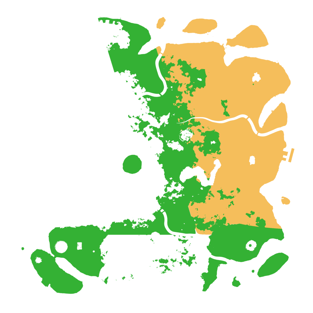 Biome Rust Map: Procedural Map, Size: 4500, Seed: 351772513