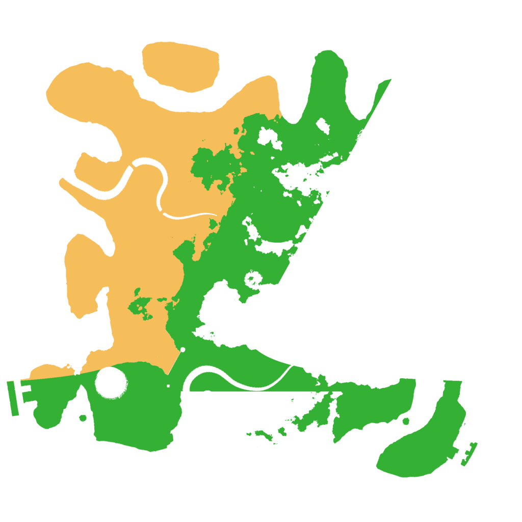 Biome Rust Map: Procedural Map, Size: 3000, Seed: 250388