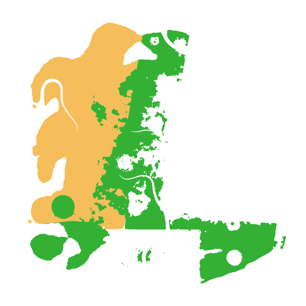 Biome Rust Map: Procedural Map, Size: 3500, Seed: 422422948