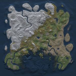 Thumbnail Rust Map: Procedural Map, Size: 5000, Seed: 796317677, 17 Monuments