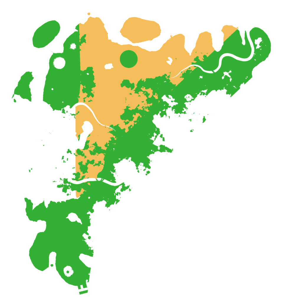 Biome Rust Map: Procedural Map, Size: 4500, Seed: 529633733