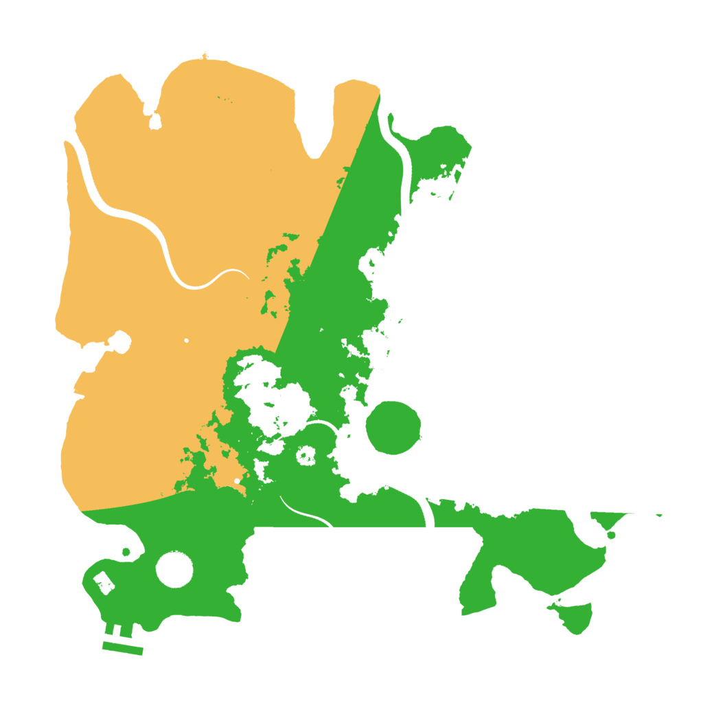 Biome Rust Map: Procedural Map, Size: 3500, Seed: 2087242892