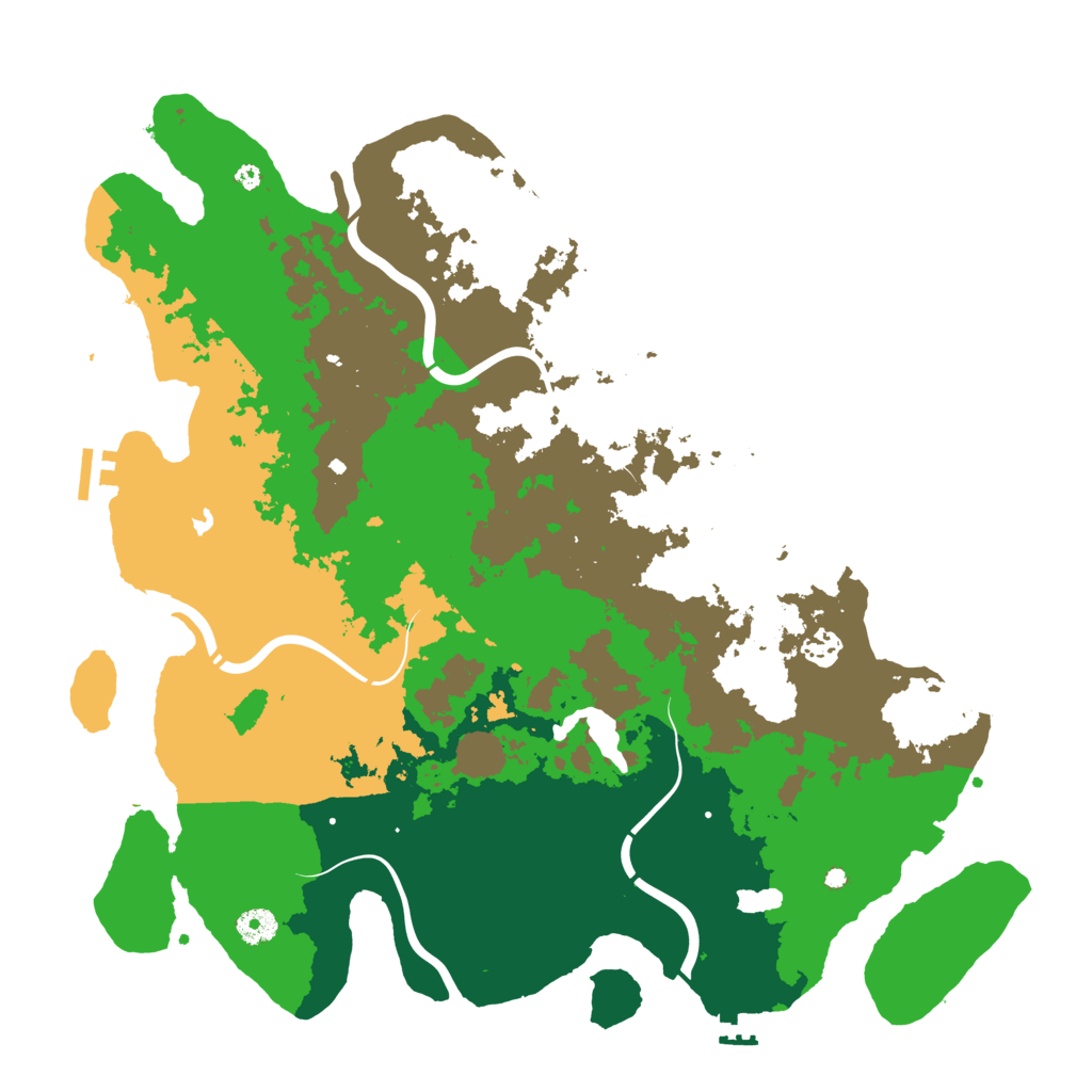 Biome Rust Map: Procedural Map, Size: 4250, Seed: 496526186
