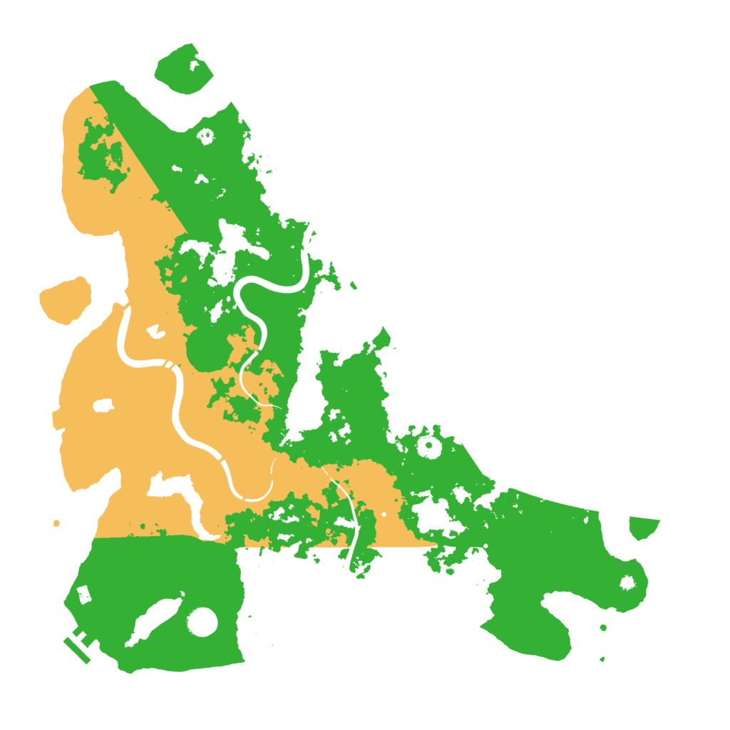 Biome Rust Map: Procedural Map, Size: 4500, Seed: 51175327