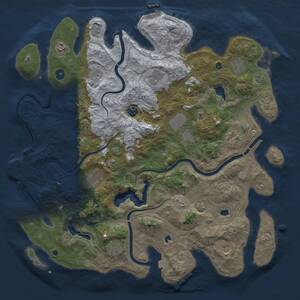 Thumbnail Rust Map: Procedural Map, Size: 4500, Seed: 162862938, 17 Monuments