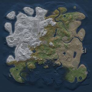 Thumbnail Rust Map: Procedural Map, Size: 4250, Seed: 815013207, 16 Monuments