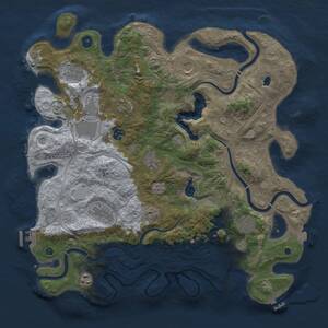 Thumbnail Rust Map: Procedural Map, Size: 4250, Seed: 123154548, 16 Monuments