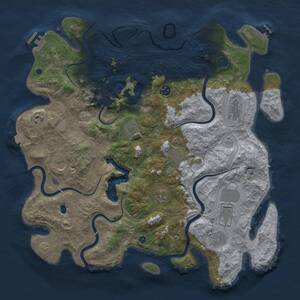 Thumbnail Rust Map: Procedural Map, Size: 4250, Seed: 1590580519, 18 Monuments