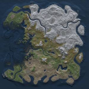 Thumbnail Rust Map: Procedural Map, Size: 5000, Seed: 467859, 16 Monuments