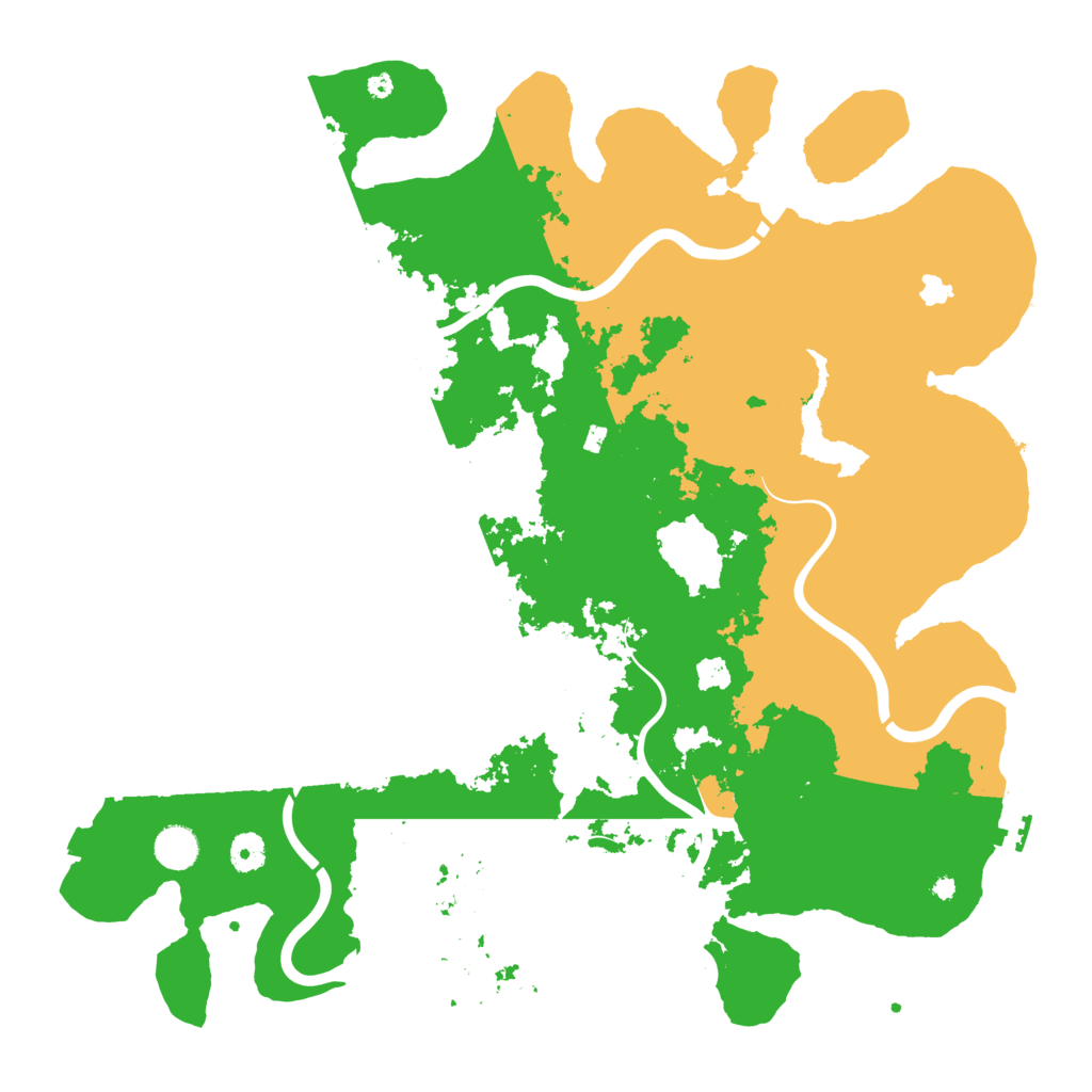 Biome Rust Map: Procedural Map, Size: 4350, Seed: 895440286