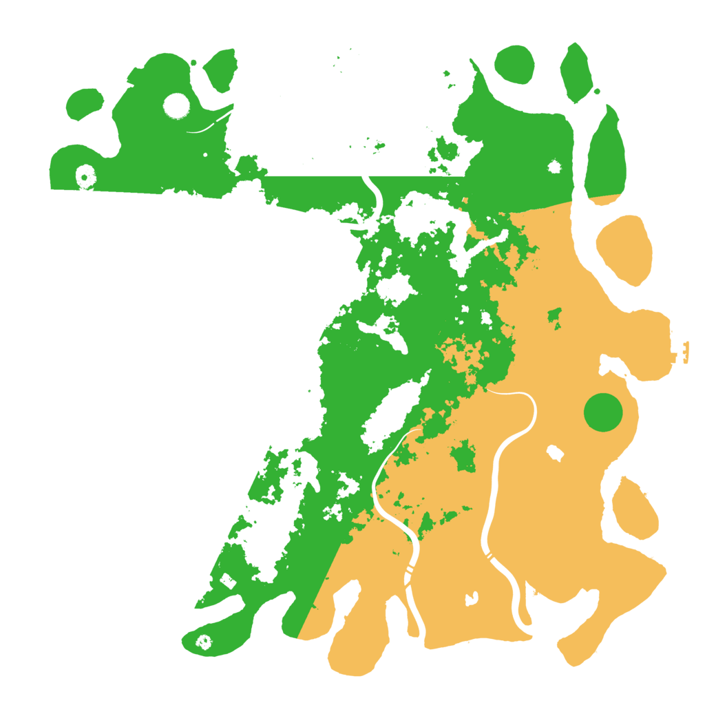 Biome Rust Map: Procedural Map, Size: 4800, Seed: 490385547