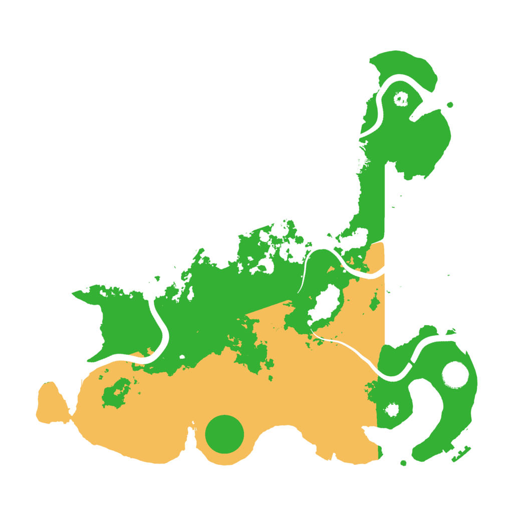 Biome Rust Map: Procedural Map, Size: 3500, Seed: 331668421