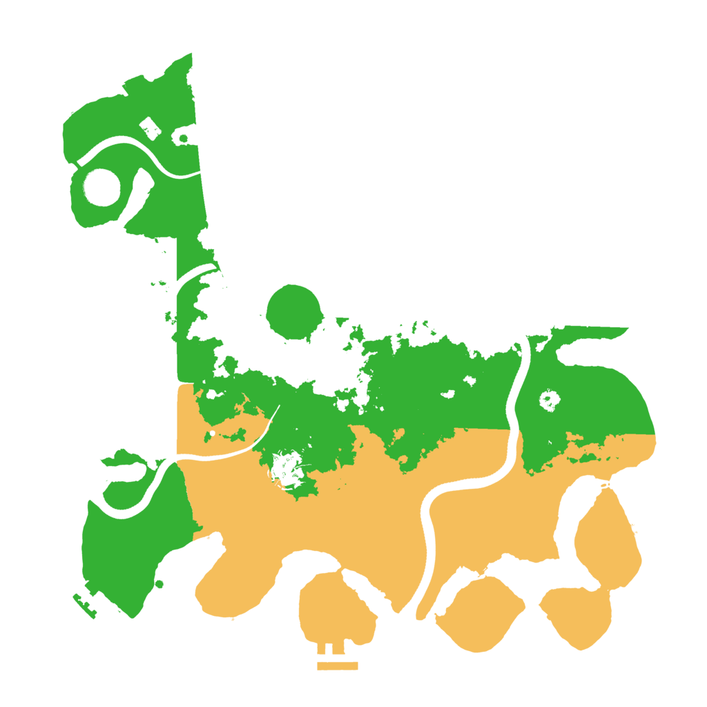 Biome Rust Map: Procedural Map, Size: 3500, Seed: 913265009