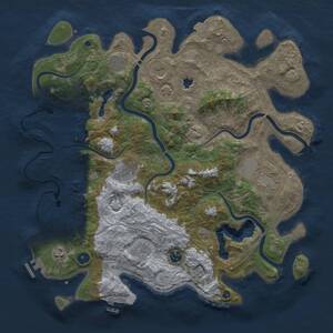 Thumbnail Rust Map: Procedural Map, Size: 4250, Seed: 1788928683, 14 Monuments
