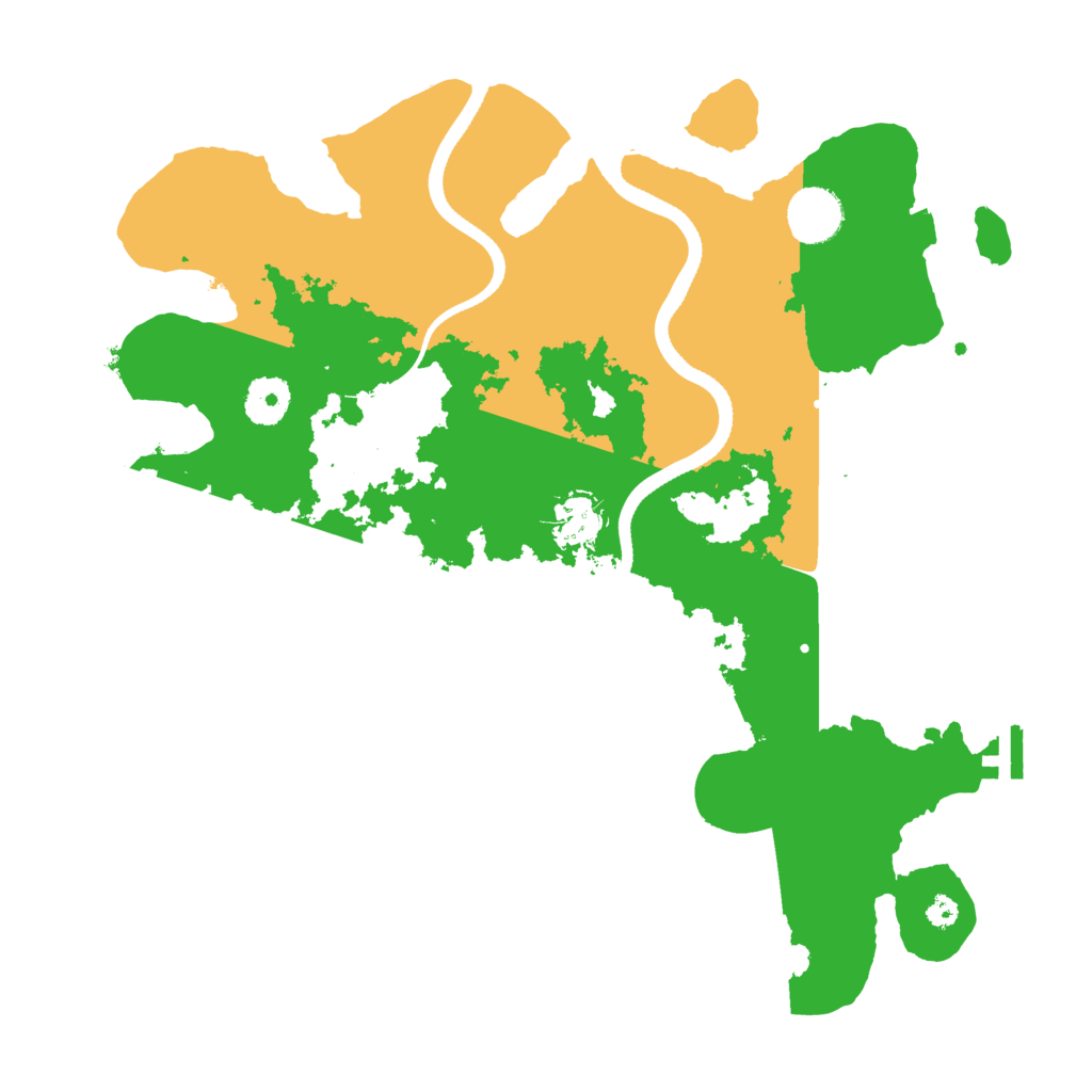 Biome Rust Map: Procedural Map, Size: 3500, Seed: 348387342