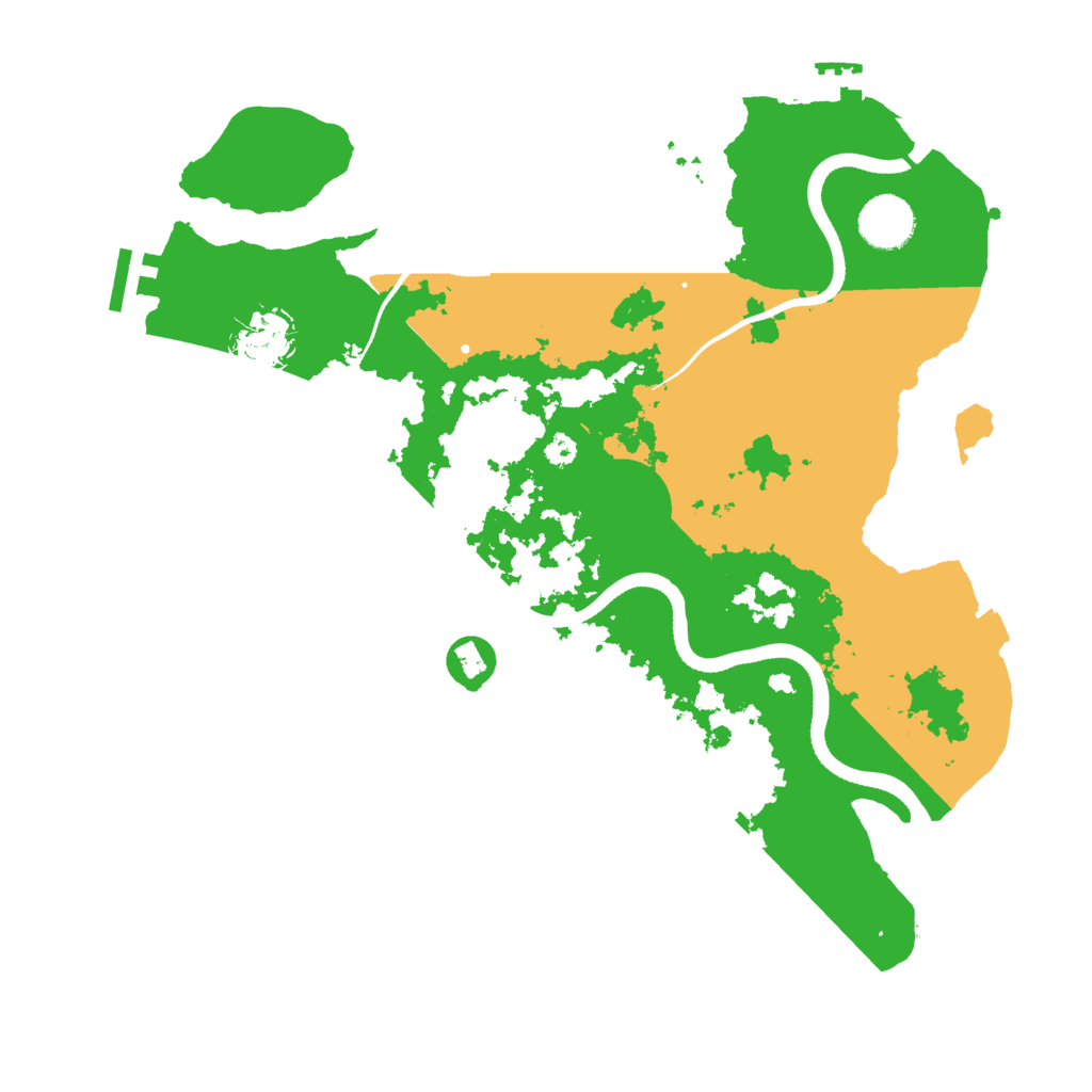 Biome Rust Map: Procedural Map, Size: 3500, Seed: 656301825