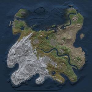 Thumbnail Rust Map: Procedural Map, Size: 3500, Seed: 656301825, 15 Monuments