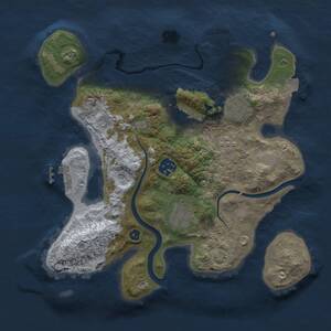 Thumbnail Rust Map: Procedural Map, Size: 3000, Seed: 178843180, 10 Monuments