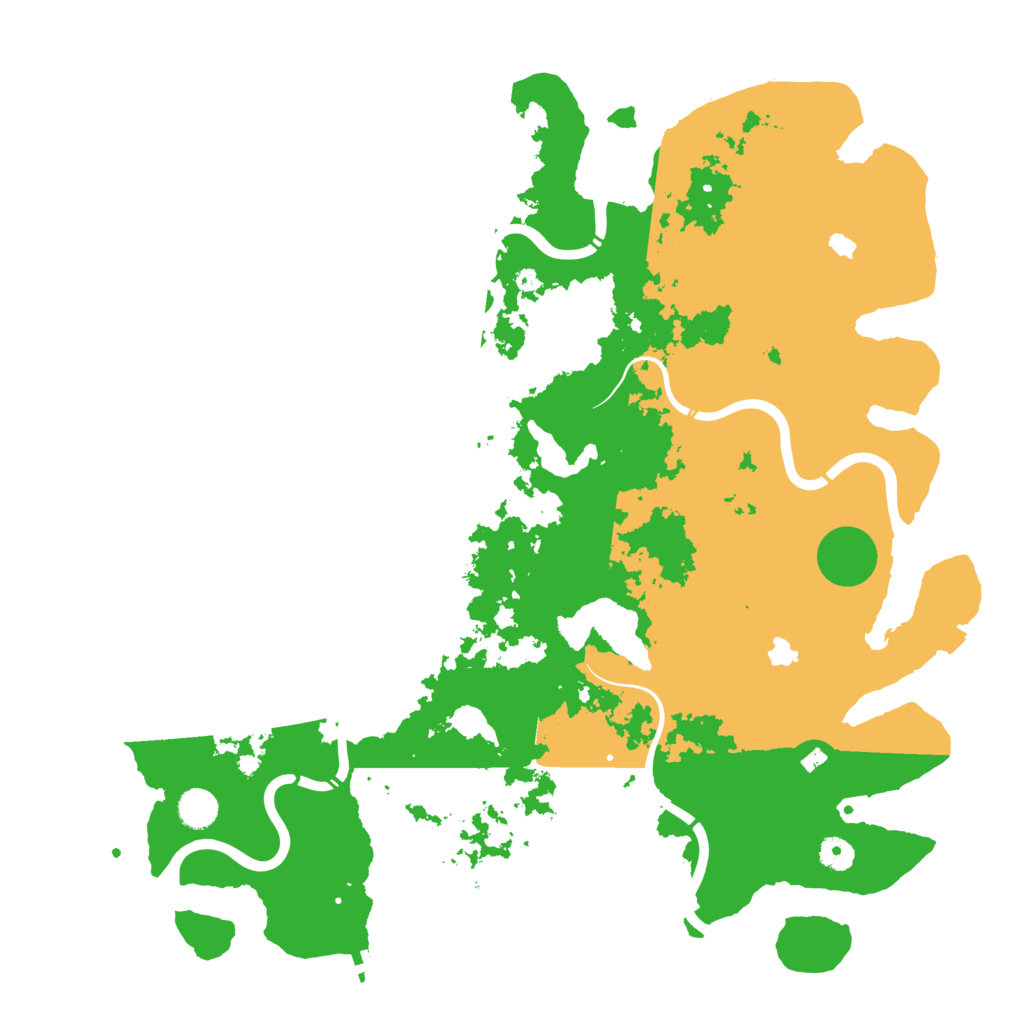 Biome Rust Map: Procedural Map, Size: 4500, Seed: 2033748898