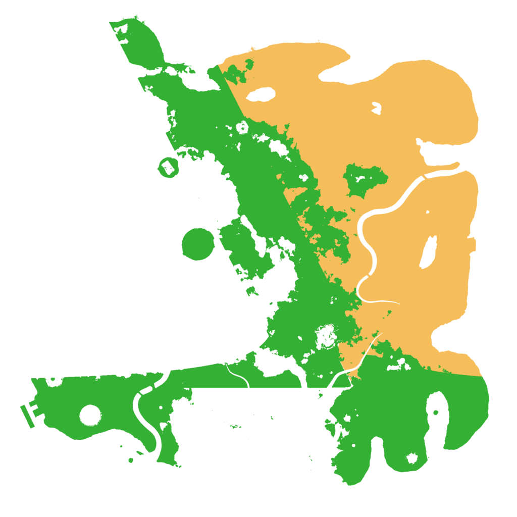 Biome Rust Map: Procedural Map, Size: 4300, Seed: 876816796