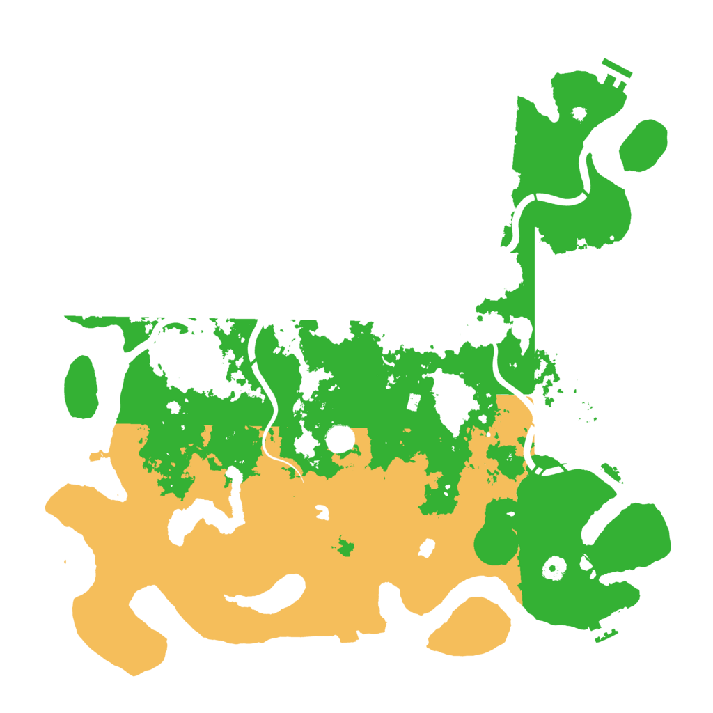 Biome Rust Map: Procedural Map, Size: 4500, Seed: 727182758