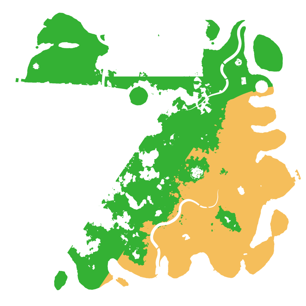 Biome Rust Map: Procedural Map, Size: 4500, Seed: 1360722729