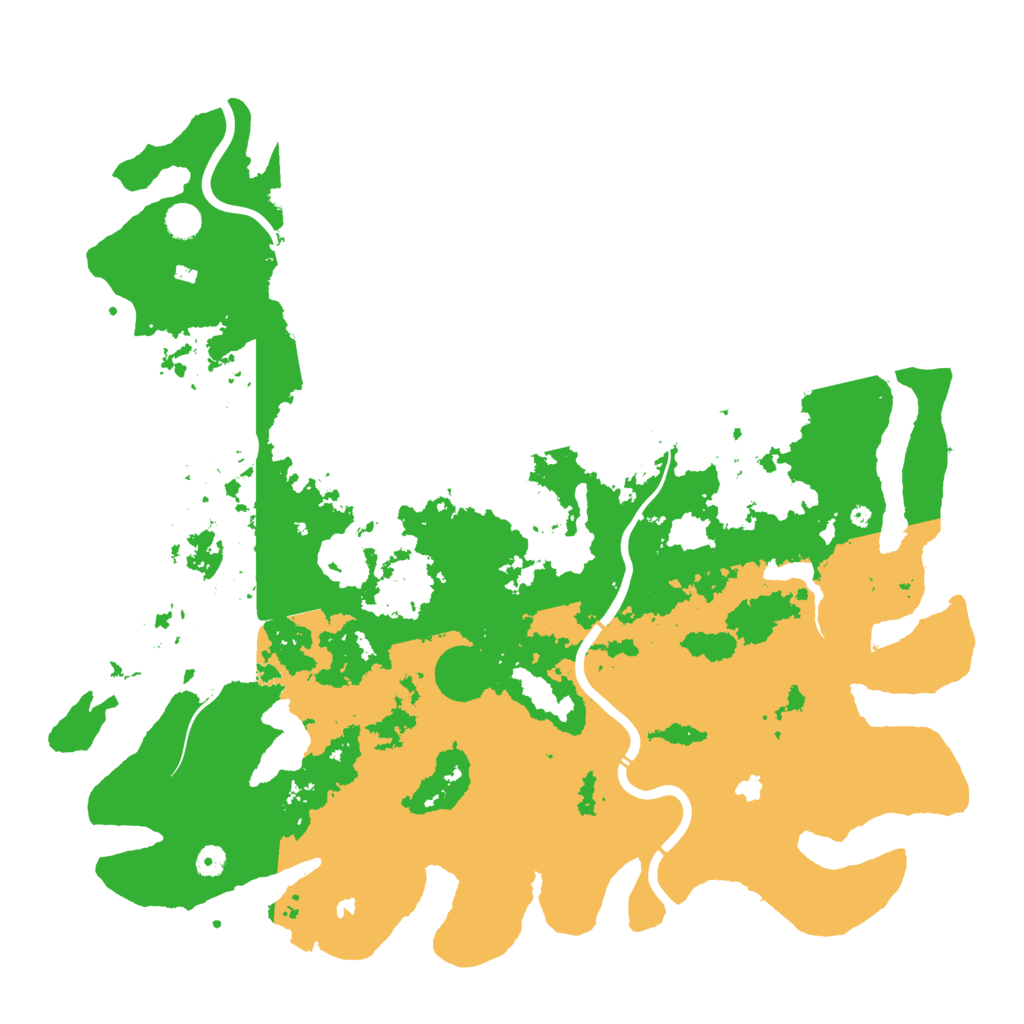 Biome Rust Map: Procedural Map, Size: 5000, Seed: 661276676