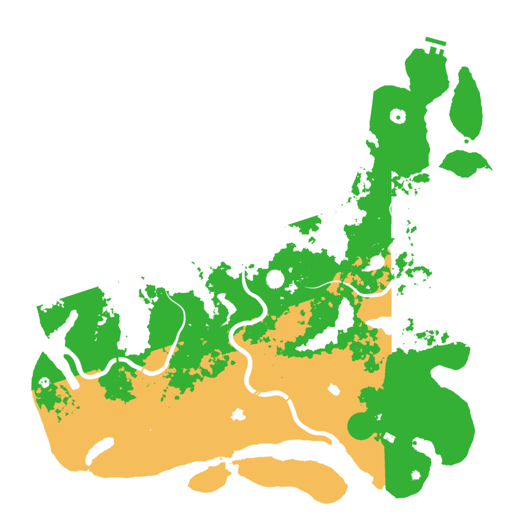 Biome Rust Map: Procedural Map, Size: 5000, Seed: 578314499