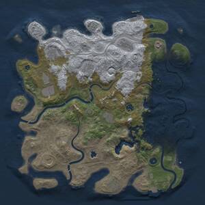 Thumbnail Rust Map: Procedural Map, Size: 4250, Seed: 878230159, 16 Monuments