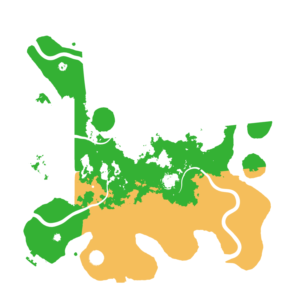 Biome Rust Map: Procedural Map, Size: 3500, Seed: 159857081