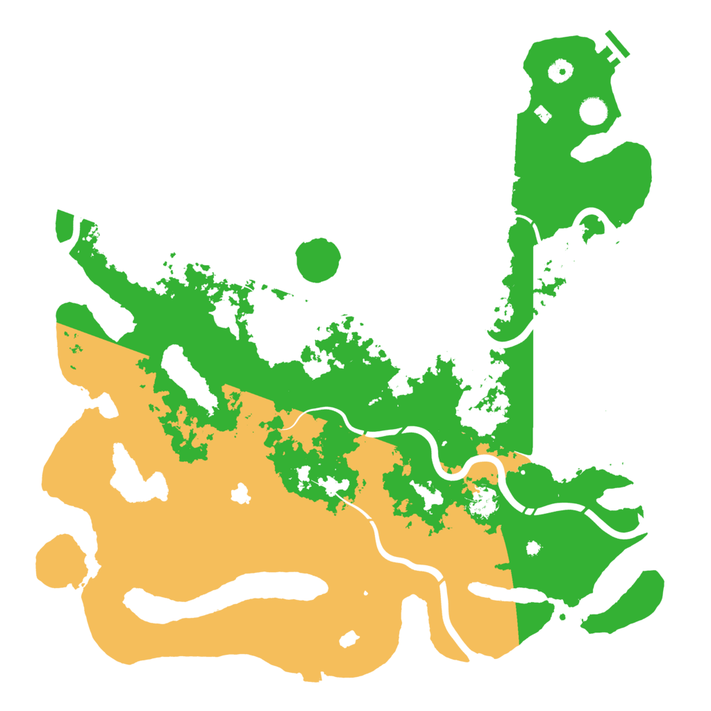 Biome Rust Map: Procedural Map, Size: 4500, Seed: 1572212945