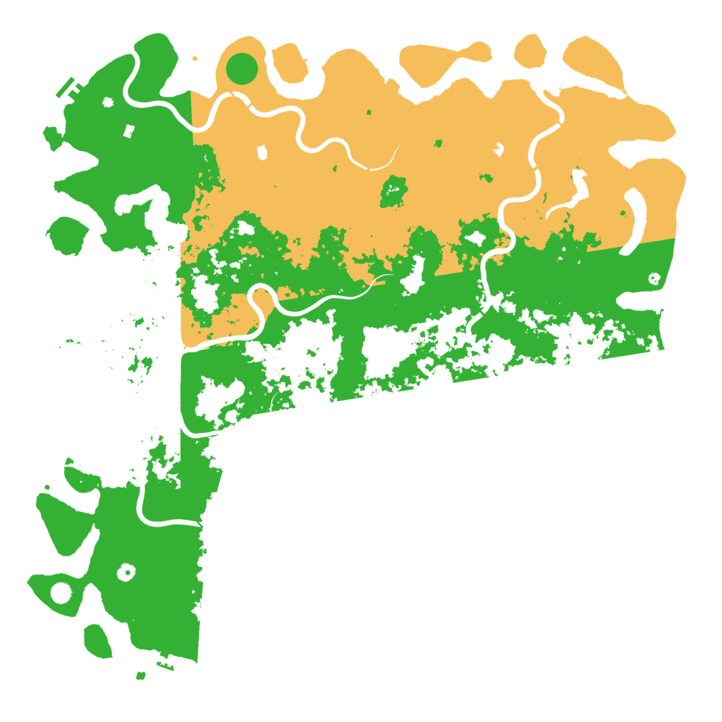 Biome Rust Map: Procedural Map, Size: 6000, Seed: 1135103937