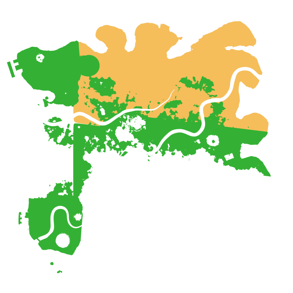 Biome Rust Map: Procedural Map, Size: 3650, Seed: 79015243