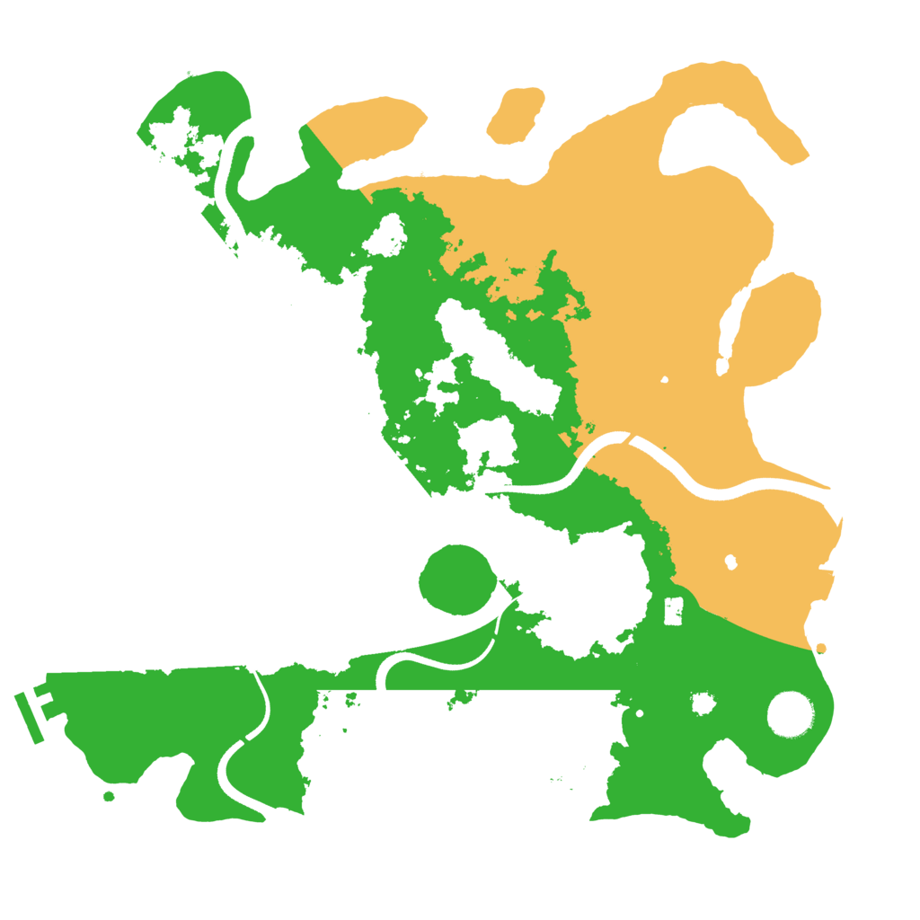 Biome Rust Map: Procedural Map, Size: 3500, Seed: 1145899466