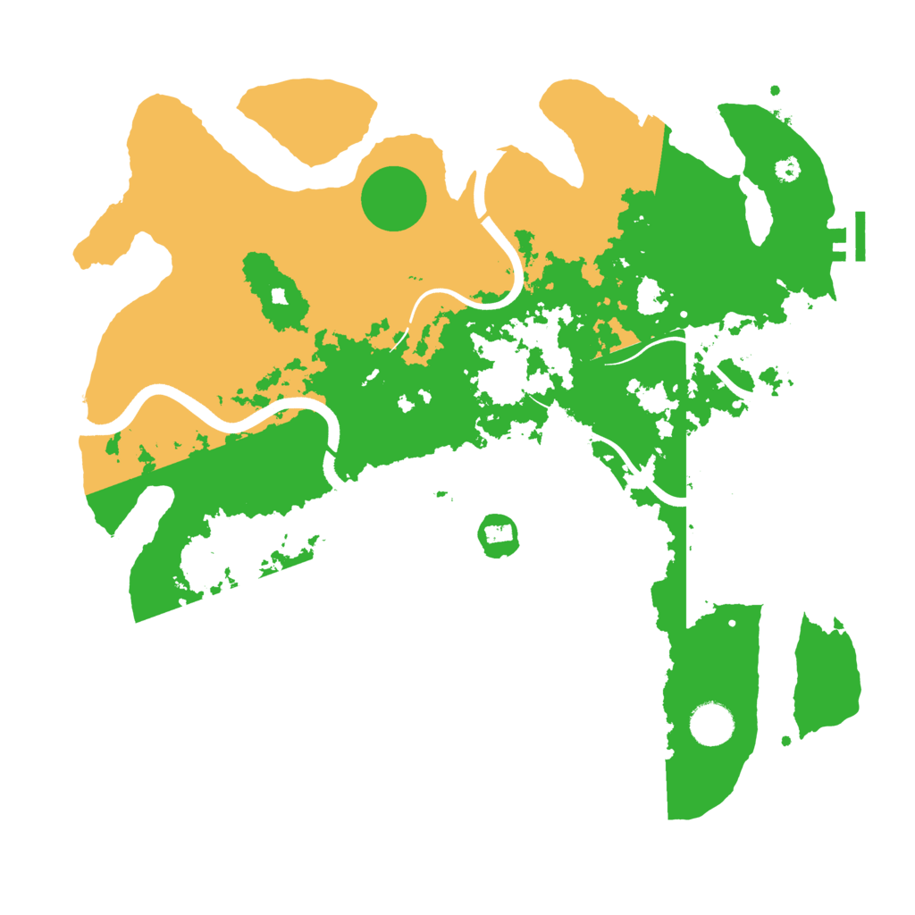 Biome Rust Map: Procedural Map, Size: 3700, Seed: 1310521