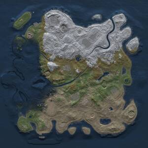 Thumbnail Rust Map: Procedural Map, Size: 4250, Seed: 1478016950, 17 Monuments