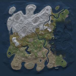 Thumbnail Rust Map: Procedural Map, Size: 4000, Seed: 171238322, 16 Monuments