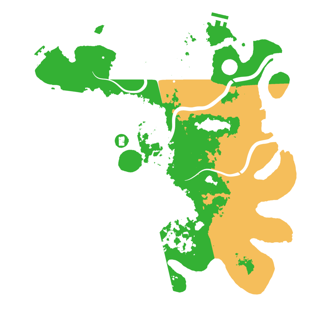 Biome Rust Map: Procedural Map, Size: 3750, Seed: 10101