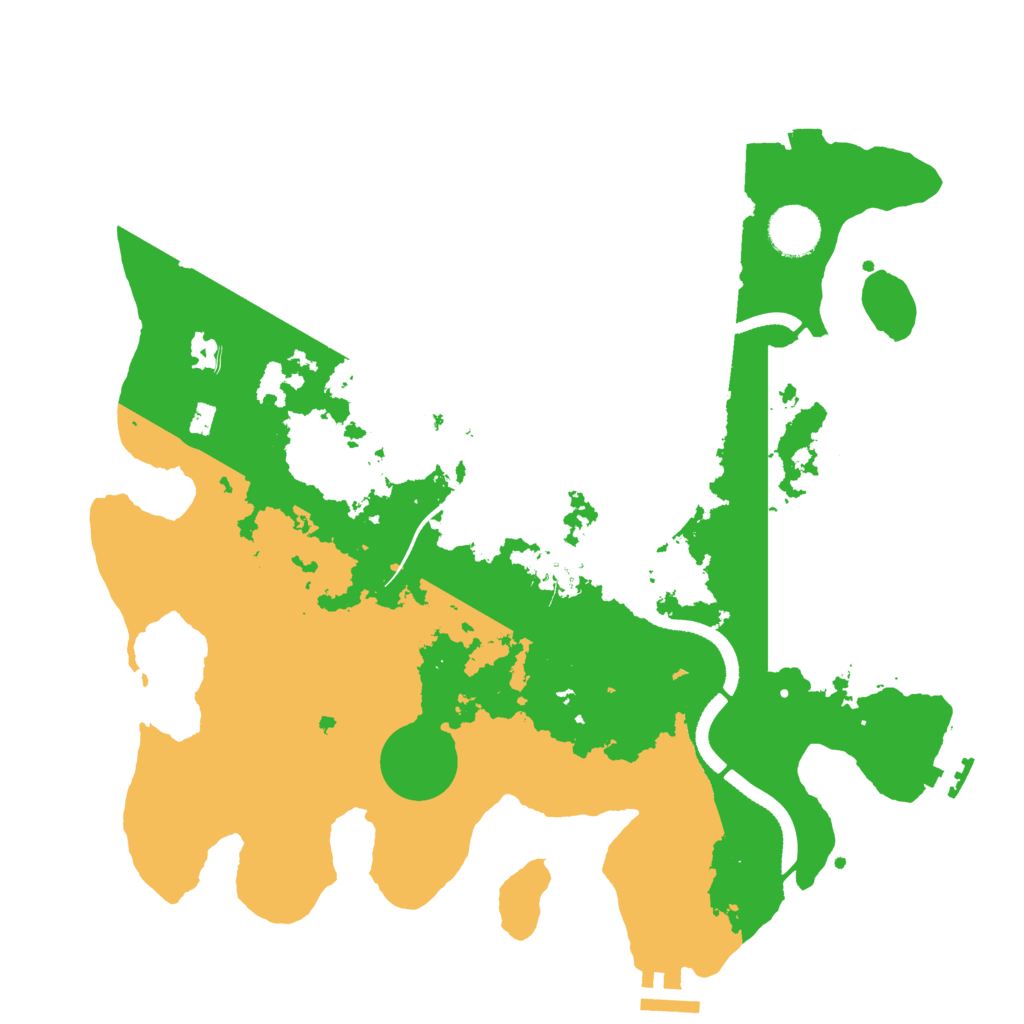 Biome Rust Map: Procedural Map, Size: 3500, Seed: 248440469