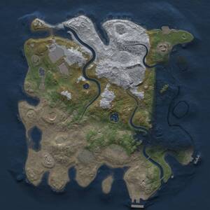 Thumbnail Rust Map: Procedural Map, Size: 3500, Seed: 248440469, 14 Monuments