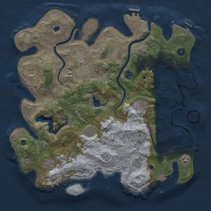 Thumbnail Rust Map: Procedural Map, Size: 4000, Seed: 2096635117, 16 Monuments