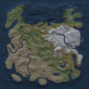Thumbnail Rust Map: Procedural Map, Size: 4500, Seed: 2117007945, 17 Monuments