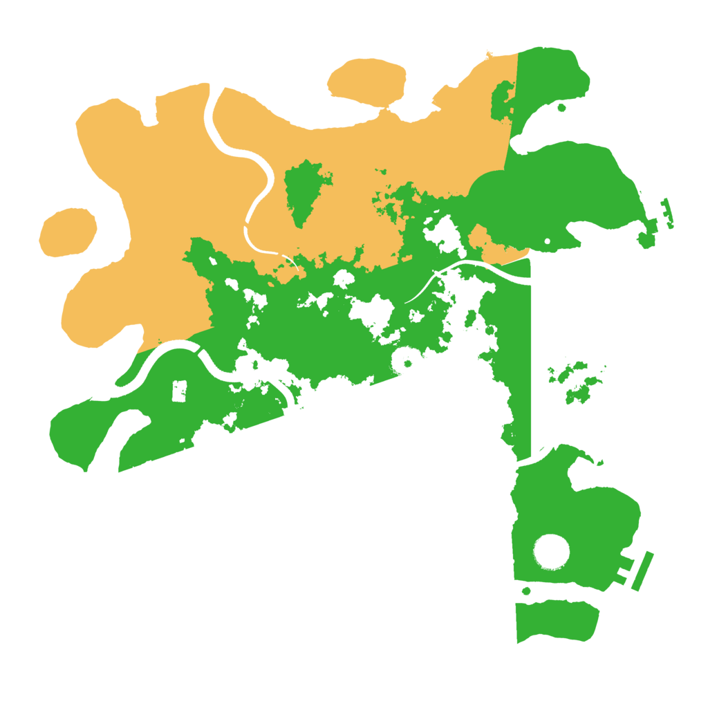 Biome Rust Map: Procedural Map, Size: 3500, Seed: 1361566566