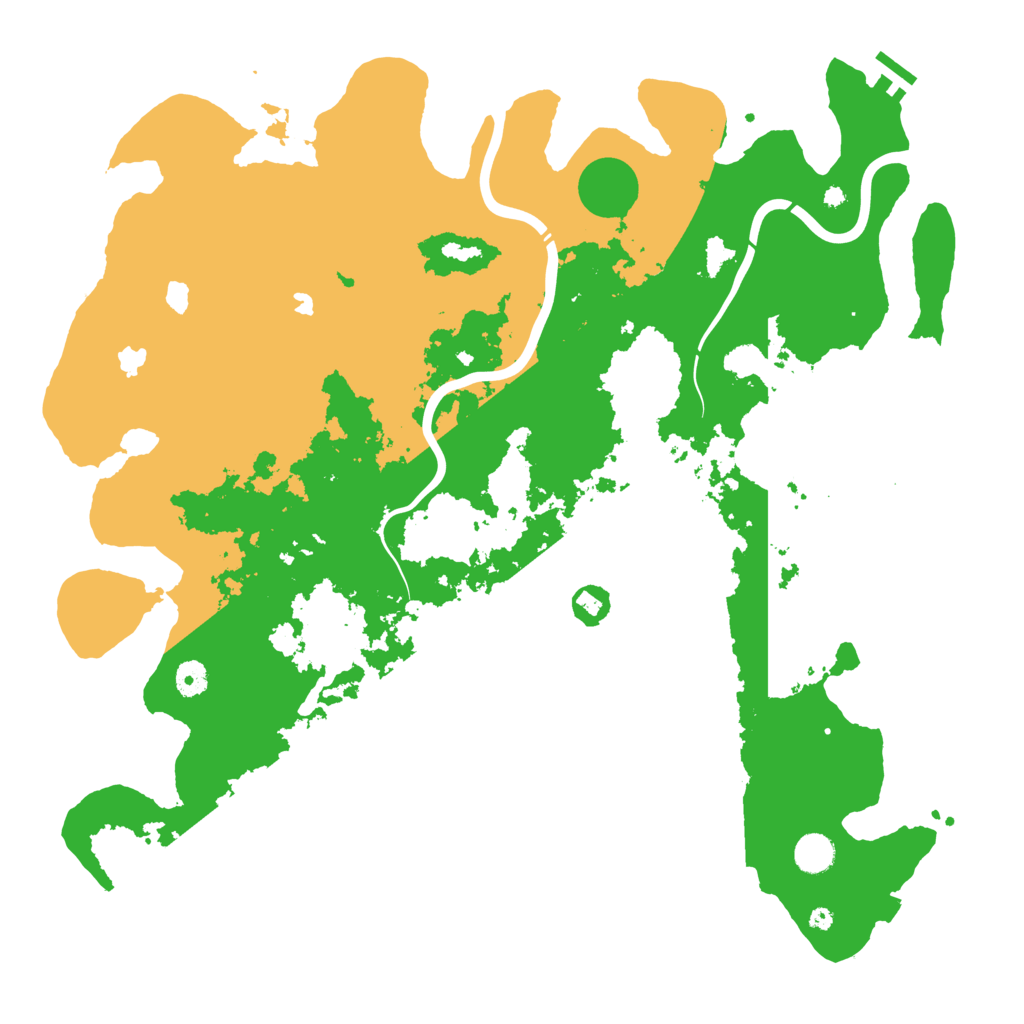 Biome Rust Map: Procedural Map, Size: 4500, Seed: 1156138552