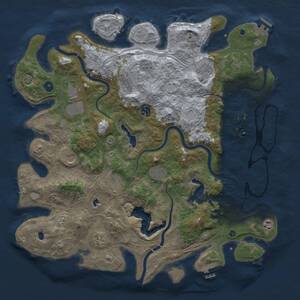 Thumbnail Rust Map: Procedural Map, Size: 4500, Seed: 691762579, 16 Monuments