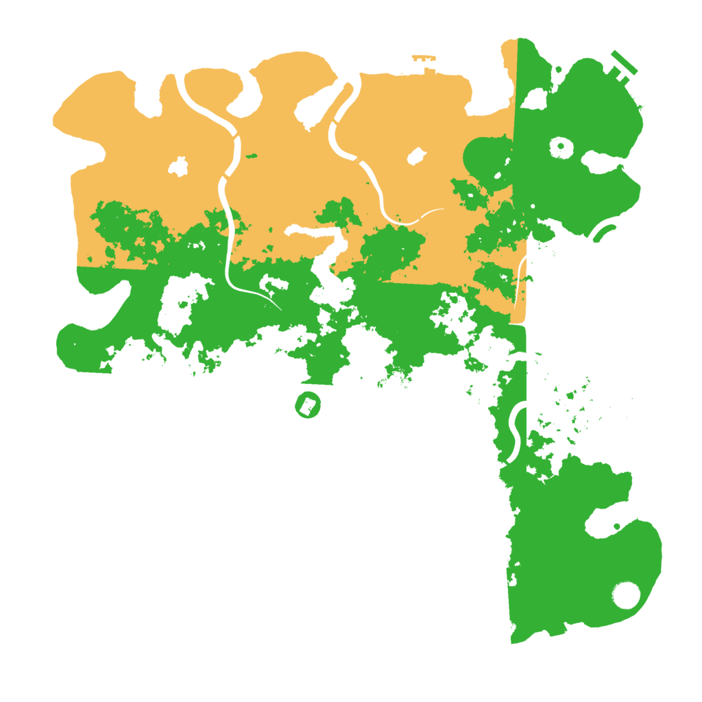 Biome Rust Map: Procedural Map, Size: 4500, Seed: 424869023
