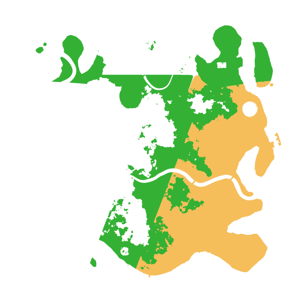 Biome Rust Map: Procedural Map, Size: 3500, Seed: 6589542
