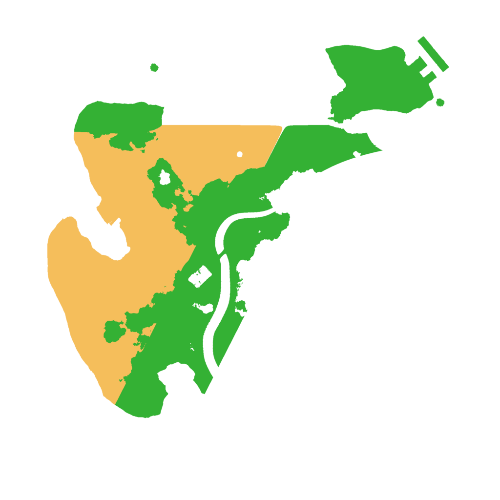 Biome Rust Map: Procedural Map, Size: 2500, Seed: 1663527606