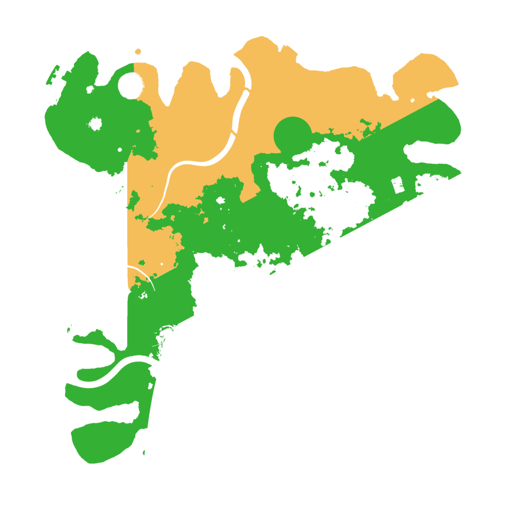 Biome Rust Map: Procedural Map, Size: 3500, Seed: 4852736