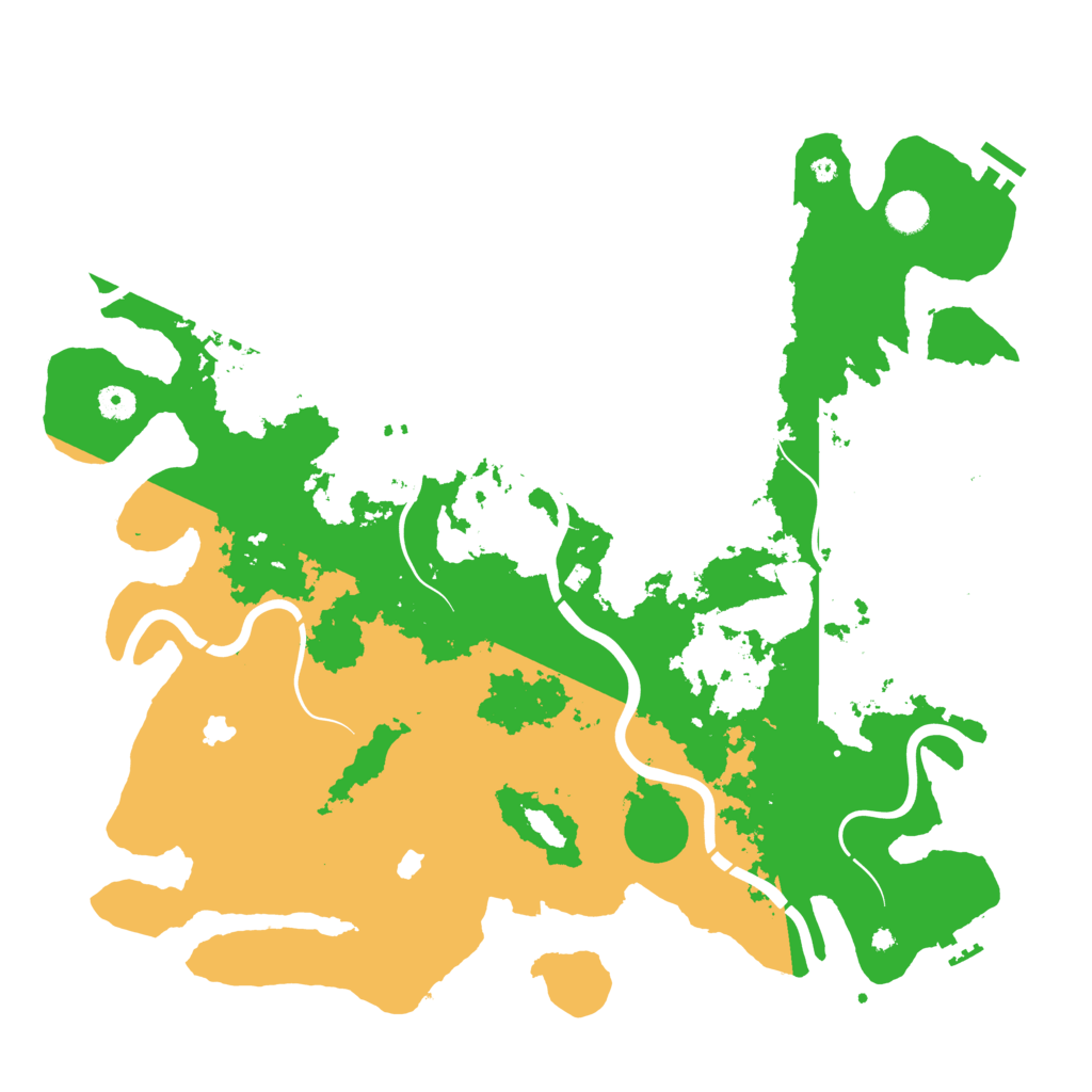 Biome Rust Map: Procedural Map, Size: 4500, Seed: 2070095737